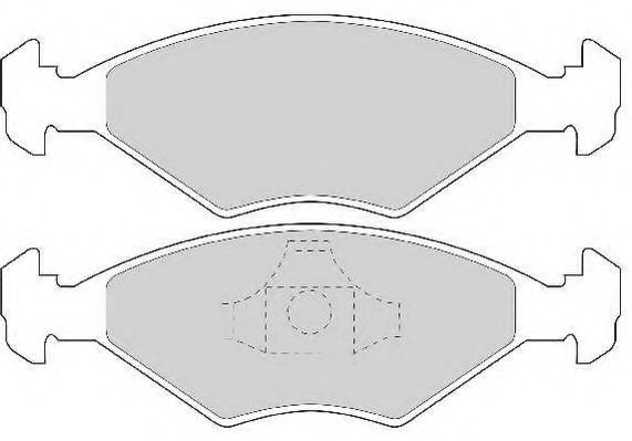 Комплект тормозных колодок, дисковый тормоз NECTO FD6725A