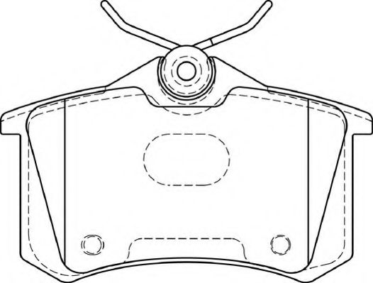 Комплект тормозных колодок, дисковый тормоз NECTO FD7394A