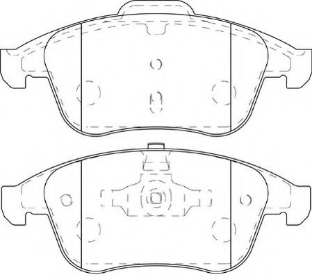 Комплект тормозных колодок, дисковый тормоз NECTO FD7445A