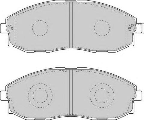 Комплект тормозных колодок, дисковый тормоз NECTO FD6951V