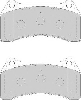 Комплект тормозных колодок, дисковый тормоз NECTO 23489