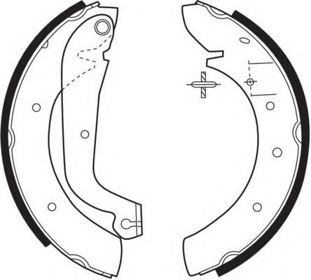 Комплект тормозных колодок NECTO N1458