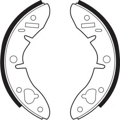 Комплект тормозных колодок NECTO N1161