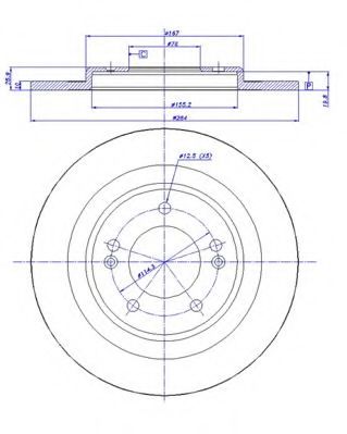 Тормозной диск CAR 18237