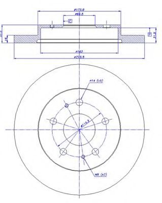 Тормозной диск CAR 230841