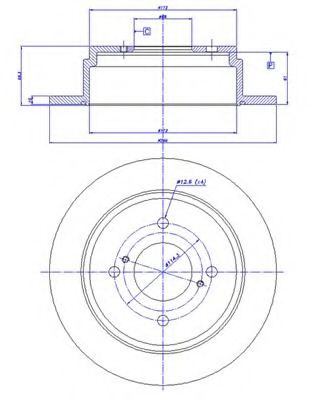 Тормозной диск CAR 3418