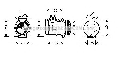 Компрессор, кондиционер AVA QUALITY COOLING BWAK229