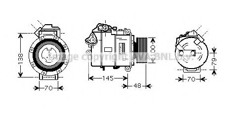 Компрессор, кондиционер AVA QUALITY COOLING BWK328