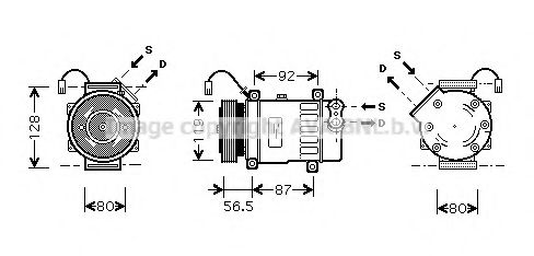 Компрессор, кондиционер AVA QUALITY COOLING CNAK207