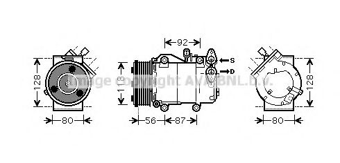 Компрессор, кондиционер AVA QUALITY COOLING FDAK393