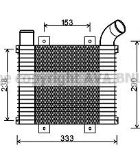 Интеркулер AVA QUALITY COOLING HY4225