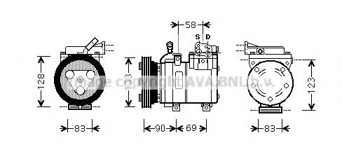 Компрессор, кондиционер AVA QUALITY COOLING HYK250
