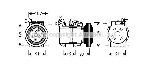 Компрессор, кондиционер AVA QUALITY COOLING HYK278