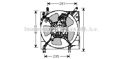 Вентилятор, охлаждение двигателя AVA QUALITY COOLING MT7508