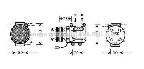 Компрессор, кондиционер AVA QUALITY COOLING MZAK170