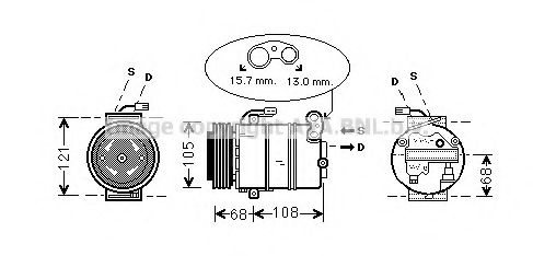 Компрессор, кондиционер AVA QUALITY COOLING OLAK138