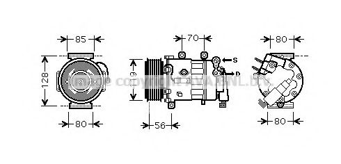 Компрессор, кондиционер AVA QUALITY COOLING PEK324