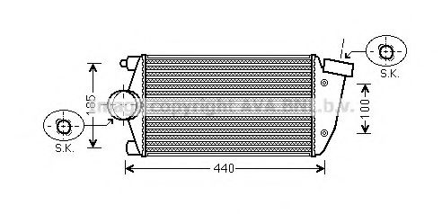 Интеркулер AVA QUALITY COOLING PR4071