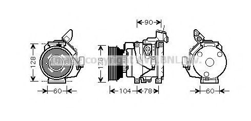 Компрессор, кондиционер AVA QUALITY COOLING TOK437