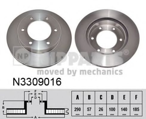 Тормозной диск NIPPARTS N3309016