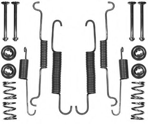 Комплект тормозов, барабанный тормозной механизм MINTEX 118823
