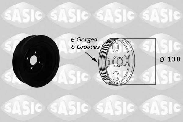 Ременный шкив, коленчатый вал SASIC 2156003