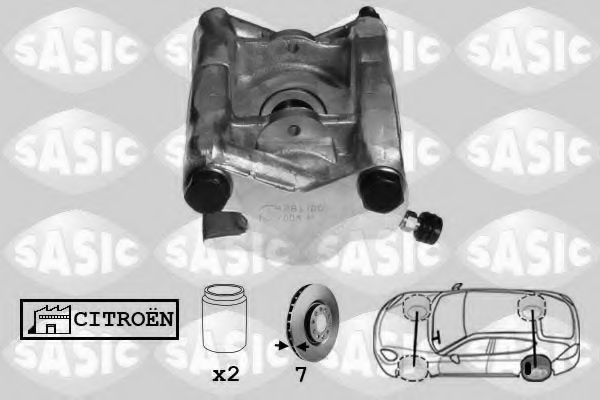 Тормозной суппорт SASIC SCA0014