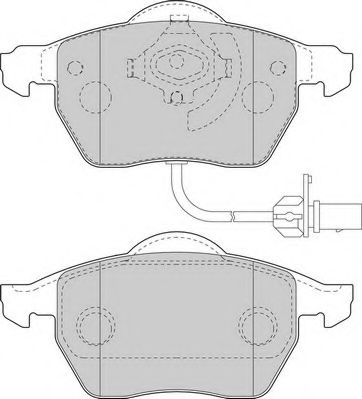 Комплект тормозных колодок, дисковый тормоз DURON DBP391717