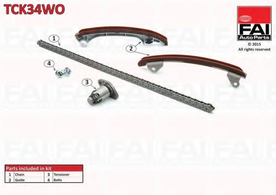 Комплект цели привода распредвала FAI AutoParts TCK34WO