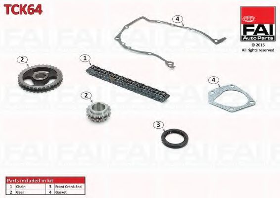 Комплект цели привода распредвала FAI AutoParts TCK64