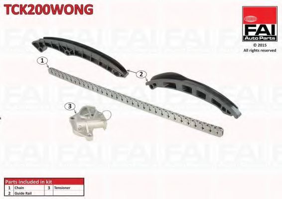 Комплект цели привода распредвала FAI AutoParts TCK200WONG