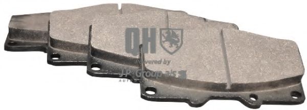 Комплект тормозных колодок, дисковый тормоз JP GROUP 4863700819