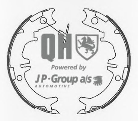 Комплект тормозных колодок, стояночная тормозная система JP GROUP 4863900319