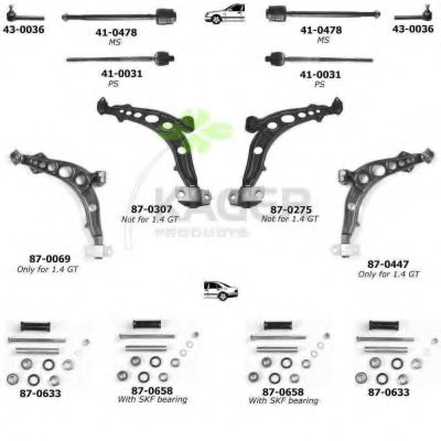 Подвеска колеса KAGER 800314