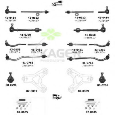 Подвеска колеса KAGER 800761