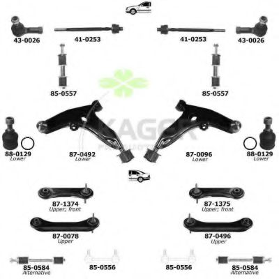 Подвеска колеса KAGER 800858