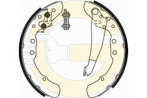 Комплект тормозных колодок GIRLING 5185449