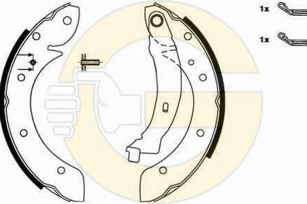 Комплект тормозных колодок GIRLING 5186201