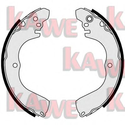 Комплект тормозных колодок KAWE 01026