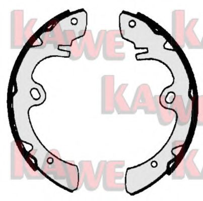 Комплект тормозных колодок KAWE 06570