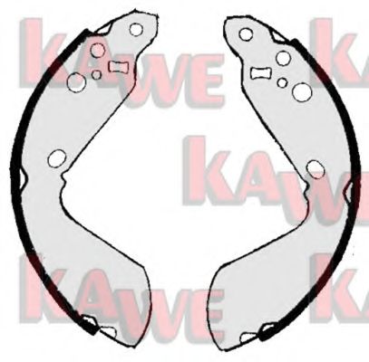 Комплект тормозных колодок KAWE 06890