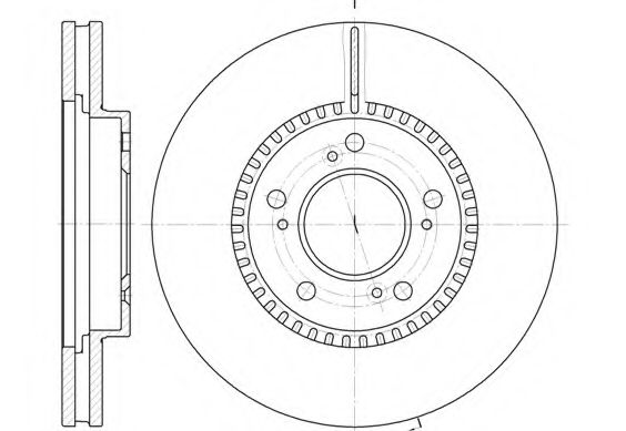 Тормозной диск KAWE 6938 10