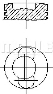Поршень MAHLE ORIGINAL E50110