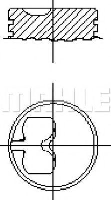 Поршень MAHLE ORIGINAL E50200