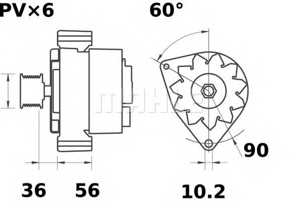 Генератор MAHLE ORIGINAL MG 459