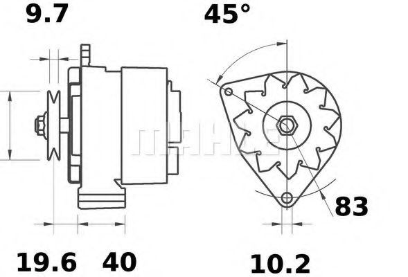 Генератор MAHLE ORIGINAL MG 94