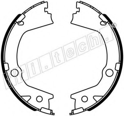 Комплект тормозных колодок, стояночная тормозная система fri.tech. 1040.164