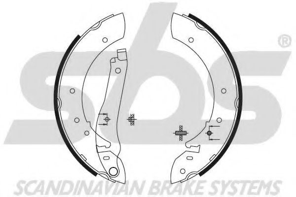 Комплект тормозных колодок sbs 18492799346