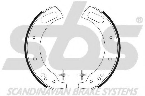 Комплект тормозных колодок sbs 18492740380