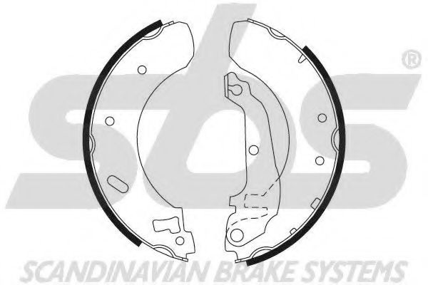 Комплект тормозных колодок sbs 18492740478